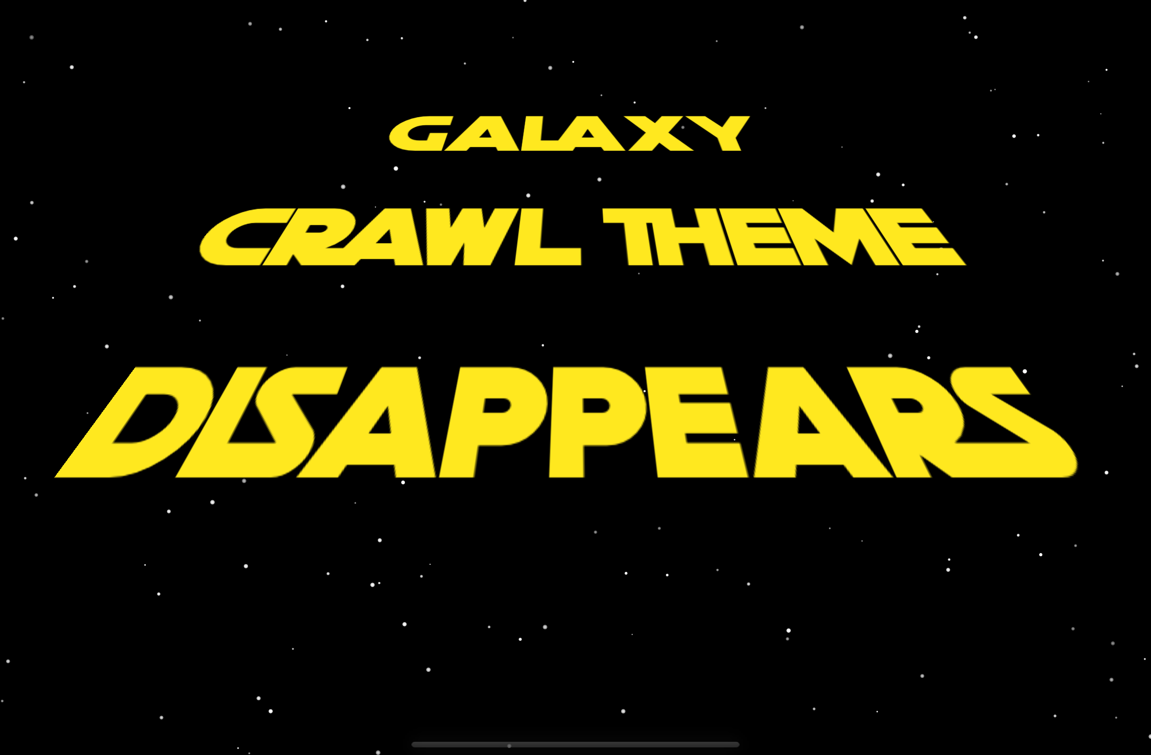 Galaxy Crawl theme