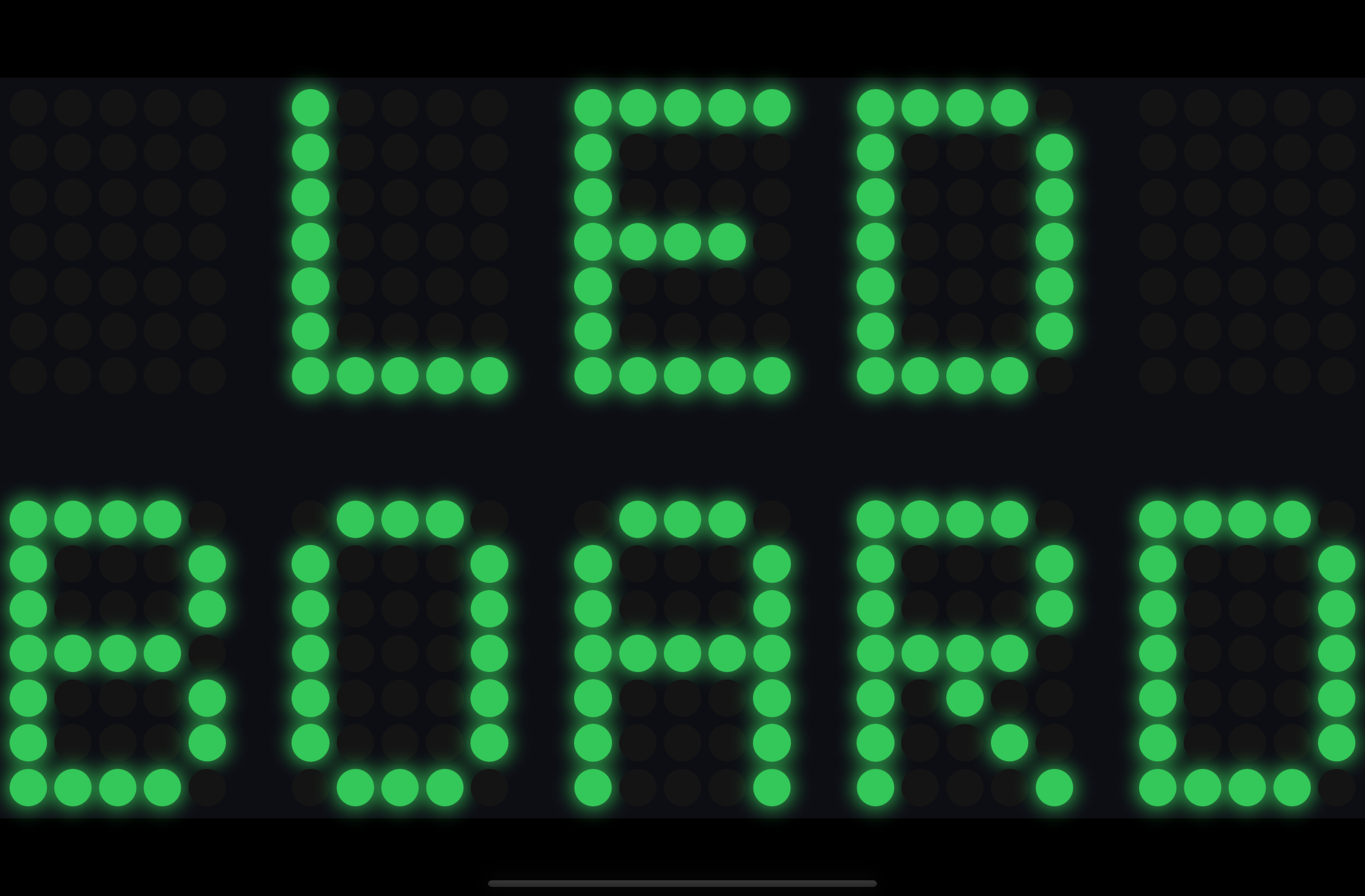 LED Dot Matrix theme