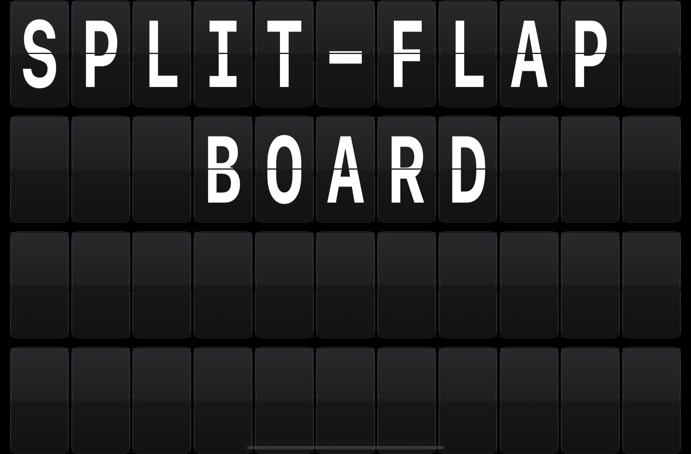 Split-Flap theme